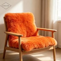 Peau de mouton véritable à poils longs et épais, fourrure frisée, teinte, pour sellerie automobile, canapé, fauteuil et vêtements