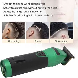 Professional USB <b>T</b> <b>Blade</b> <b>Trimmer</b> for Men Barber Hair <b>Trimmer</b> ABS Material for Home & Hotel Use English - Product Image 2