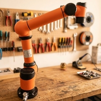 AUBO I10 Cobot 6 axes pour palettisation, bras robotique éducatif, pince de préhension pour la recherche IA TetherIA, portée 1350 mm, répétabilité 0,02 mm