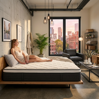Matelas à ressorts ensachés de qualité supérieure, soutien orthopédique, enroulable, tissu en coton respirant, épaisseur 30 cm, garantie 10 ans, chambre à coucher