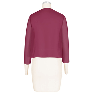 Cape de mariage personnalisée TEENYEE, châle en mousseline de soie moelleux à volants, <span class=keywords><strong>veste</strong></span> de mariée pour robes de demoiselles <span class=keywords><strong>d</strong></span>'<span class=keywords><strong>honneur</strong></span> - Product Image 4