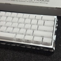 Claviers en cristal gravés sur le côté, 136 touches, moulage par injection bicolore pour clavier mécanique Wooting 60HE V2/80HE