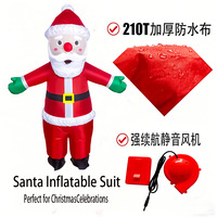 Costume gonflable de Noël transfrontalier pour enfants : personnages de dessins animés, accessoires de cosplay, rennes, Père Noël, Olaf, bonhomme de neige
