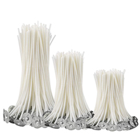 Beliebtes Produkt Rauchfreier 5-20cm 100% Baumwolle Vorwachs-Kerzendocht für Kerzenherstellung DIY