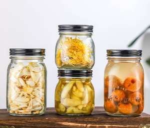 Bocal en verre avec couvercle en métal bocaux à <span class=keywords><strong>confiture</strong></span> Mason à large bouche en verre en forme <span class=keywords><strong>de</strong></span> <span class=keywords><strong>Cactus</strong></span> couleur verte pour le stockage - Product Image 2