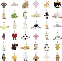 Collection de pendentifs Jellyca britanniques, Poupée pingouin, Sac à cornes, Ours en peluche Barcelone - Rembourrage en coton et coton PP, Unisexe