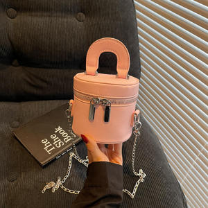 Sacs de couleur bonbon 2025 pour femme, sacs seau tendance, style coréen, sacs pour femme, sac à bandoulière à chaîne, sac à fermeture éclair - Product Image 4