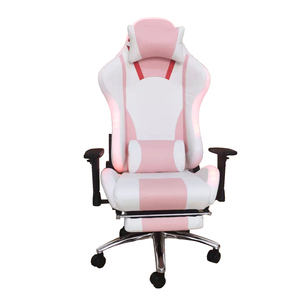 <span class=keywords><strong>Silla</strong></span> de Computadora Ergonómica 2D con Reposabrazos de Cuero Suave, <span class=keywords><strong>Silla</strong></span> de Juego <span class=keywords><strong>Rosa</strong></span> Reclinable con Luces LED RGB - Product Image 3