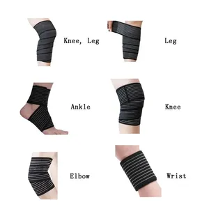 Bandes de compression élastiques <span class=keywords><strong>pour</strong></span> le sport, <span class=keywords><strong>pour</strong></span> la cheville, le poignet, le genou, le mollet, la <span class=keywords><strong>cuisse</strong></span> - Product Image 6