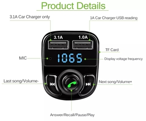 LAIMODA <span class=keywords><strong>usb</strong></span> <span class=keywords><strong>bluetooth</strong></span> 5,0 inalámbrico de vídeo transmisor <span class=keywords><strong>bluetooth</strong></span> <span class=keywords><strong>receptor</strong></span> transmisor fm para la estación de radio - Product Image 2