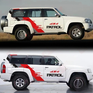 Autocollant <span class=keywords><strong>de</strong></span> voiture pour Nissan Patrol Y61 Y60, décoration personnalisée <span class=keywords><strong>de</strong></span> carrosserie, accessoires <span class=keywords><strong>de</strong></span> film décoratif en vinyle sportifs et à la mode - Product Image 2