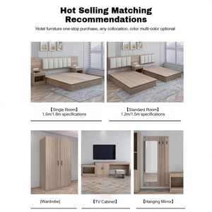 Hotel <b>TV</b> Cabinet Set with Hanging Board and Luggage Rack - Minimalist Modern Standard Room Complete Custom Furniture - Product Image 4