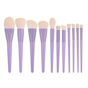 Pinceau <span class=keywords><strong>de</strong></span> maquillage à manche en bois, outils professionnels <span class=keywords><strong>de</strong></span> beauté pour cheveux doux, pinceau <span class=keywords><strong>de</strong></span> maquillage multifonctionnel pour poudre libre, lot <span class=keywords><strong>de</strong></span> 11, vente en gros - Product Image 5