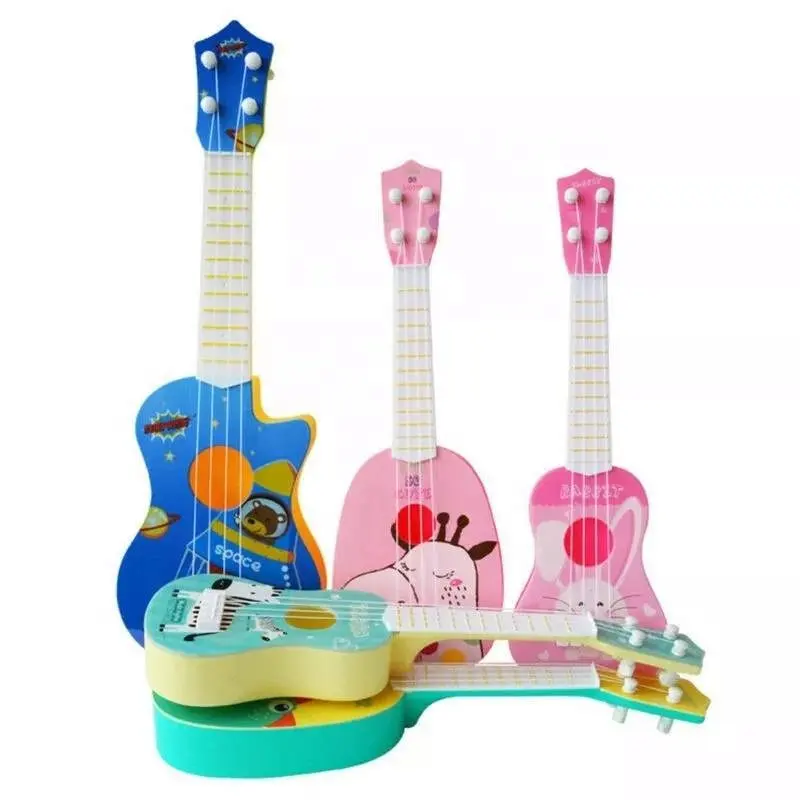 Мини-гитара укулеле с четырьмя струнами, музыкальный инструмент, детские развивающие Игрушки для раннего интеллектуального развития