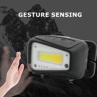 Nueva Lámpara Frontal LED de Alta Gama de Marca Privada OEM, Recargable Tipo-C, con Atenuación Continua, COB, para Camping, Pesca y Actividades al Aire Libre