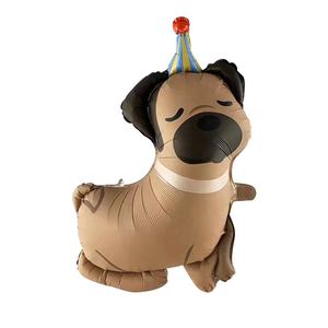 סיטונאי מוצרים כלב חדש, כלב עם כובע יום הולדת עיצוב נייר כסף יום הולדת לקישוטים - Product Image 3