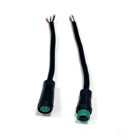 Connecteur de signal et d'alimentation circulaire M8 5 broches étanche IP65 avec cordon pigtail mâle-femelle pour affichage de vélo électrique et éclairage LED
