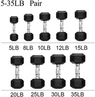 Haltères Hexagonaux Professionnels en Acier Solide Revêtu de Caoutchouc – Vente en Gros Usine pour Musculation et Bodybuilding