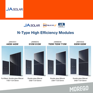 แผงโซลาร์เซลล์แบบกระจกสองชั้น JA Solar 700 วัตต์ 705 วัตต์ ชนิด N รุ่น JAM66D46 690-715/LB แบบกระจกสองชั้น - Product Image 2