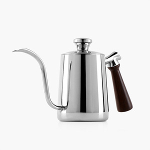 L-Beans Tetera de cuello de cisne de acero inoxidable de 1000 ml con mango de madera para café de goteo - Product Image 2