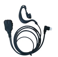 Casque filaire professionnel E103V-TPC avec écouteur PTT supra-auriculaire, cordon de 100 cm, ajustement personnalisé, voix claire, Type-C, pour talkie-walkie