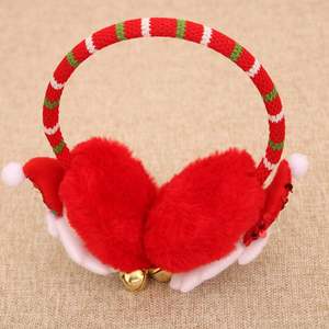 ที่ปิดหูอบอุ่นรูปการ์ตูนซานต้าสำหรับเทศกาลคริสต์มาสของตกแต่งงานปาร์ตี้ของเด็กๆพร้อมไส้คอตตอน PP ช่วยบรรเทาความเครียด - Product Image 3