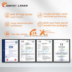 เครื่องแกะสลักเลเซอร์ไฟเบอร์ JUNFEI 20W 30W สำหรับสลักของขวัญส่วนตัว ลวดลายซับซ้อน งาน DIY โปรเจกต์โลหะ รองรับไฟล์ DXF/AI/DST ขนาดเล็ก - Product Image 5