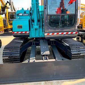 Mini-excavatrice haute capacité de charge 7500 kg, moteur Yanmar 43,5 kW, KOBELCO 75, utilisée pour les travaux de fondation, modèle 2022, origine Japon - Product Image 4