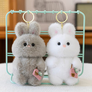 Özel küçük oyuncak ayı anahtarlık peluş köpek topu süper yumuşak PP pamuk dolum stres kabartma düğün için - Product Image 2