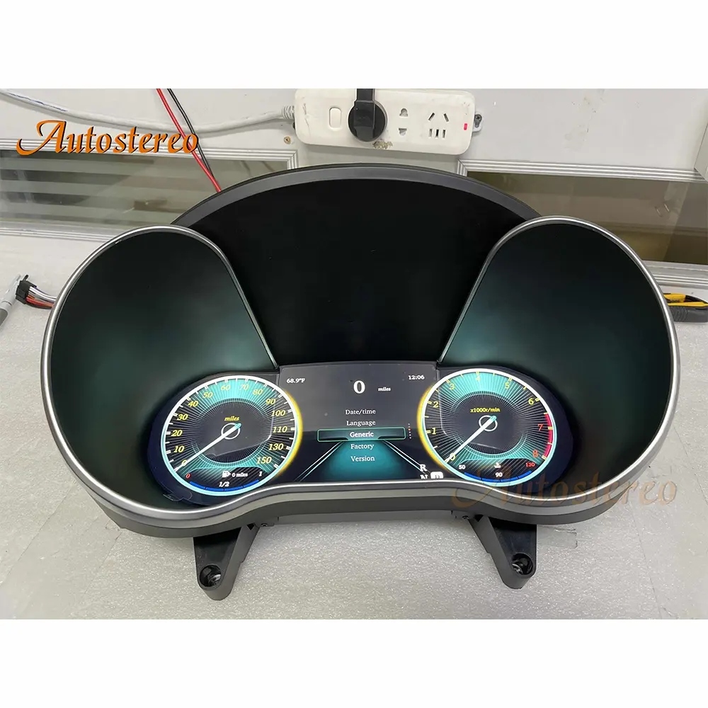 Digital Cluster Virtual Cockpit For Mercedes Benz C W205 GLC X205 2015-2019 Car Multimedia Player Dashboard Speed Meter Screen