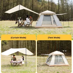 Strictly Selected Oxford Camouflage Four-Season Outdoor Camping <b>Canopy</b> <b>Tent</b> 2-In-1 Fully Automatic Quick-Open Folding - Product Image 2