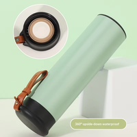 Bouteille d'eau isotherme portable simple en acier inoxydable de 200 ml, 300 ml, 500 ml avec couvercle, idéale pour les cadeaux de festival