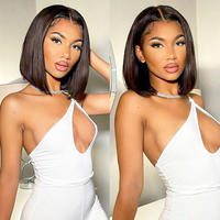 Nouvelle perruque Lagos Hairline en cheveux humains, nœuds blanchis, pré-épilée, perruque frontale en dentelle M Hairline, cheveux bruts du Vietnam, 13x6 HD invisible sans colle