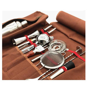 Sac à outils en toile portable d'usine avec fermeture à glissière pour shaker à cocktails, étui de rangement spécial pour épaule - Product Image 4