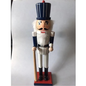 14 Inch Wooden Nutcracker <strong>King</strong> with Scepter Ornaments Large <strong>Xmas</strong> Nutcracker Tabletop Festival Shelves Decorations - Product Image 5