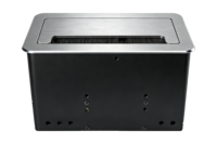Boîtier de connectivité de table, argenté, 2 prises EU standard, 2 USB-A, 1 Type C, Cat6, HDMI, argenté