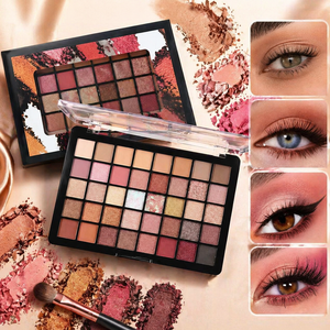 Palette de Couleurs Exclusive Transfrontalière Européenne et Américaine, <span class=keywords><strong>Fard</strong></span> <span class=keywords><strong>à</strong></span> Paupières Poudre Nacré Mat Couleurs Terre Minérales 90g Couleur Unique - Product Image 3