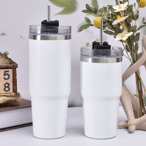 Gobelet de voyage isotherme à double paroi sous vide 20oz 30oz avec couvercle, paille et base antidérapante pour boissons chaudes et froides - Product Image 6
