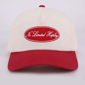 Patch de broderie classique personnalisé de haute qualité 5 panneaux casquette de Baseball non structurée petit chapeau de Baseball de Gorras de sport à bord incurvé - Product Image 3