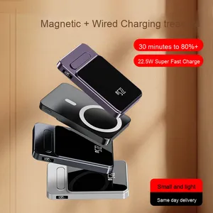 Kc chứng nhận <span class=keywords><strong>10000</strong></span> <span class=keywords><strong>mAh</strong></span> cho từ ngân hàng điện không dây sạc nhanh dung lượng cao Li-polymer pin Quà Tặng tùy chỉnh - Product Image 1