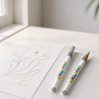 Stylos marqueurs à paillettes à base d'eau SIPA SPG108 personnalisés OEM, 10 couleurs, pointe fine, permanents, pour l'art sur papier DIY