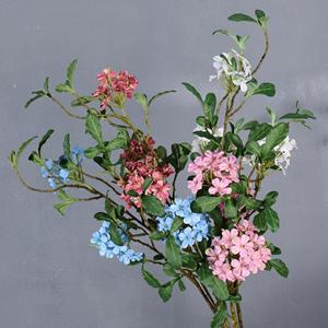 Fleurs artificielles en soie bleu brume de Meng Jie pour la décoration de la maison, les mariages et les accessoires de photographie - Product Image 2