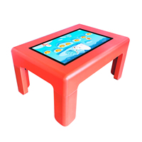 Mesa de Juego Inteligente Educativa de 32 Pulgadas o Android, Pantalla Táctil Capacitiva, Pantalla Dividida Interactiva, Multitáctil, Mesa de Centro