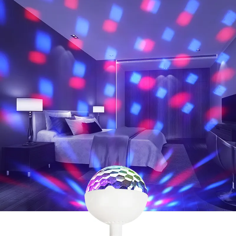 LED müzik aktif tatil araba ortam gece lambası parti dj ışıkları Festival partisi için taşınabilir mini yatak odası çocuk oyuncak