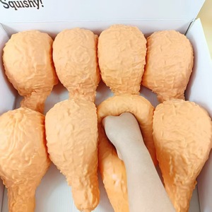 Pelota Antiestrés Realista de Pierna de Pollo Frito, Rellena de Harina TPR, Elástica, de Ascenso Lento, para Apretar, Juguete Divertido para Aliviar el Estrés - Product Image 2