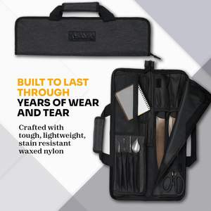 Estuche Portacuchillos de Viaje Impermeable y Portátil, Bolsa de Herramientas Resistente, Material de Lona con Logotipo, Almacenamiento de Cuchillos Plegable - Product Image 4