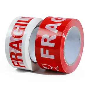 Etichette per imballaggio in rotolo di nastro adesivo adesivo adesivo stampato con Logo personalizzato Bopp stampato personalizzabile