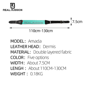 Sangle de guitare RealMission <span class=keywords><strong>Amanda</strong></span> pour décompression, vente en gros, offre spéciale, adaptée aux guitares électriques, basses et folk, en <span class=keywords><strong>nylon</strong></span> épaissi personnalisé - Product Image 5