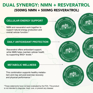 SOLOTREE омолаживающие NAD + патчи Nad NAD трансдермальные пластыри с NMN & Resveratrol для осветления тусклой кожи - Product Image 4