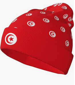 Bonnet tricoté drapeau <span class=keywords><strong>Tunisie</strong></span> 2026 pour match de football, vente en gros, logo personnalisé, chaud et confortable, promotion - Product Image 2